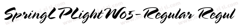 SpringLPLightW05-Regular Regular字体转换